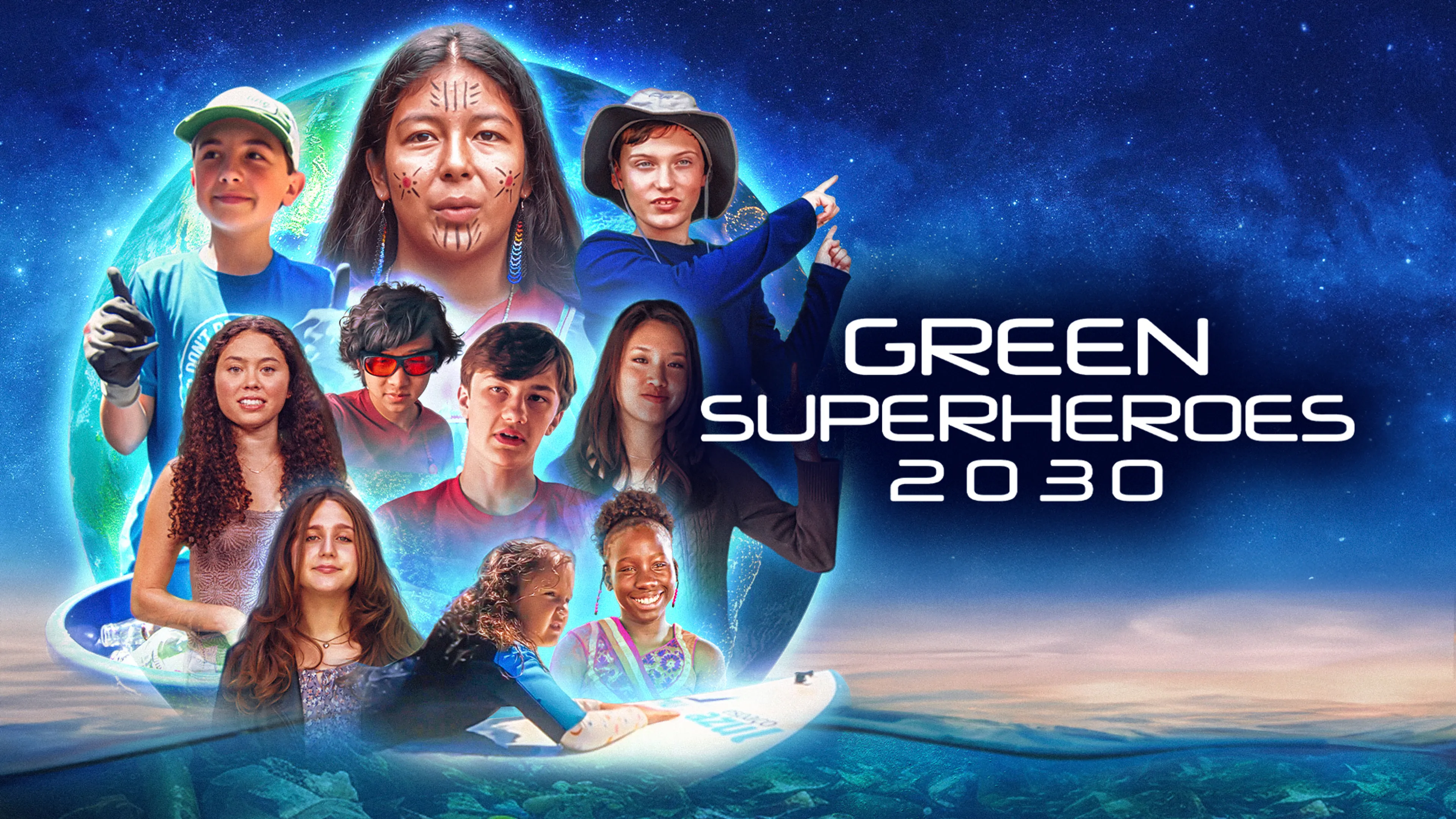 Green Superheroes 2030 poster